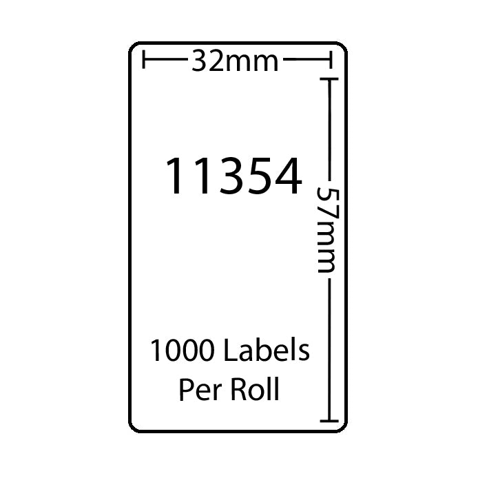 Dymo Compatible Labels 11354 (32x57mm)