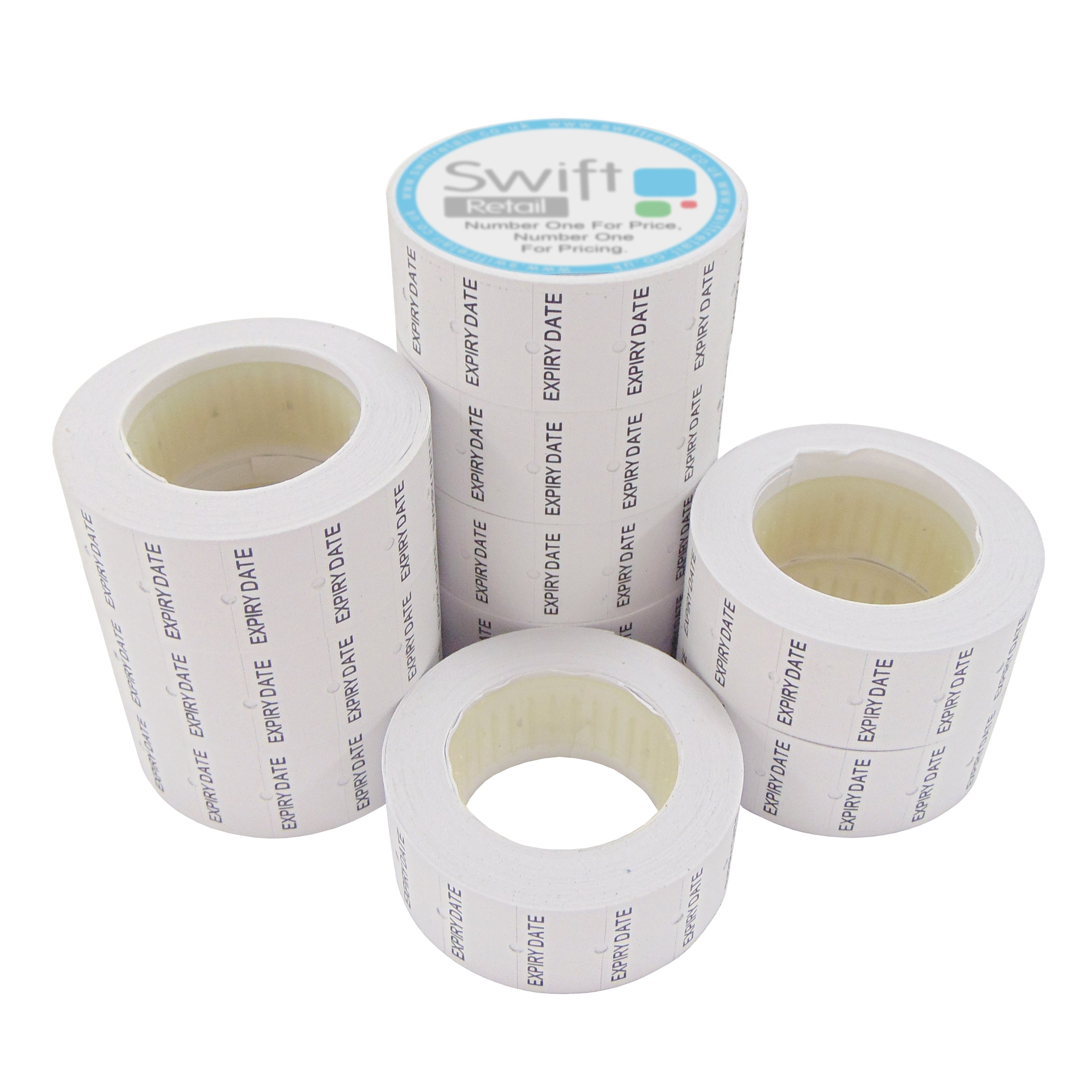 Swift 22 x 12 mm Price Gun Labels CT1 Expiry Date 5,000 Stickers Pricemarking Tags