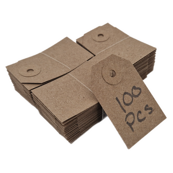 Swift Unstrung Tags Brown Reinforced Card Clothing Parcel Label Gift Swing Tickets Kraft Price Labelling 56mm x 35 mm (Pack Of 1000)