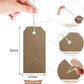Swift Strung Tags Brown Reinforced Card Clothing Parcel Label String Hanging Gift Swing Tickets Kraft Hang Price Labelling 83mm x 41mm (Pack Of 1000)