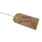 Swift Strung Tags Brown Reinforced Card Clothing Parcel Label String Hanging Gift Swing Tickets Kraft Hang Price Labelling 83mm x 41mm (Pack Of 1000)