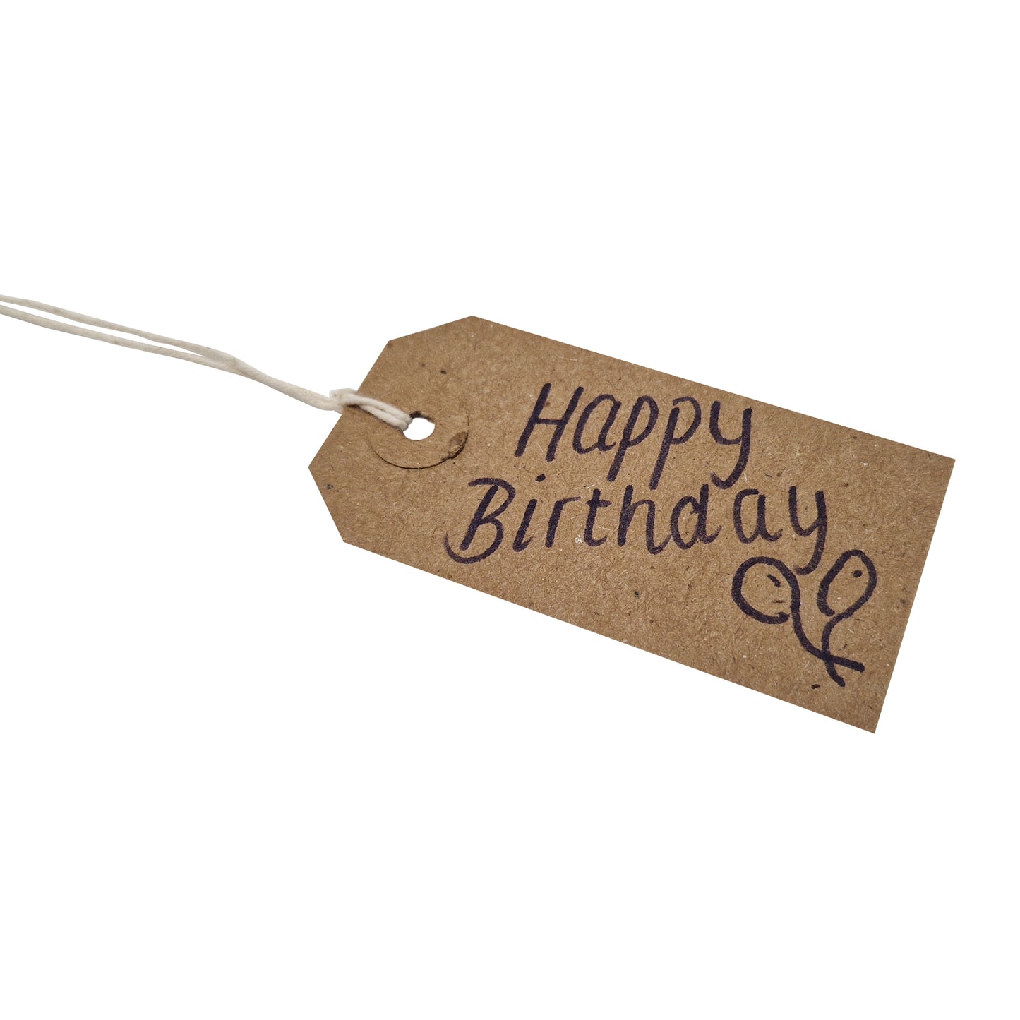 Swift Strung Tags Brown Reinforced Card Clothing Parcel Label String Hanging Gift Swing Tickets Kraft Hang Price Labelling 83mm x 41mm (Pack Of 1000)
