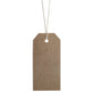 Swift Strung Tags Brown Reinforced Card Clothing Parcel Label String Hanging Gift Swing Tickets Kraft Hang Price Labelling 83mm x 41mm (Pack Of 1000)