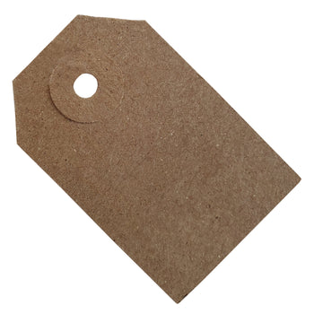 100 x Unstrung Brown Buff Card Clothing Tags 56mm x 35mm tradingmadeeasy.co.uk