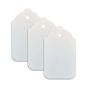 100 x Unstrung Card Clothing Tags 70mm x 40mm White tradingmadeeasy.co.uk
