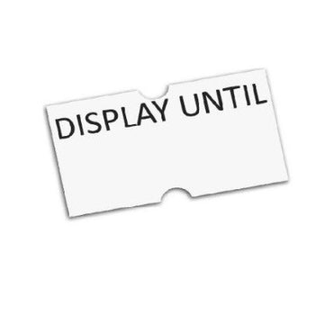 22 x 12mm DISPLAY UNTIL (5000 Labels) CT1 tradingmadeeasy.co.uk