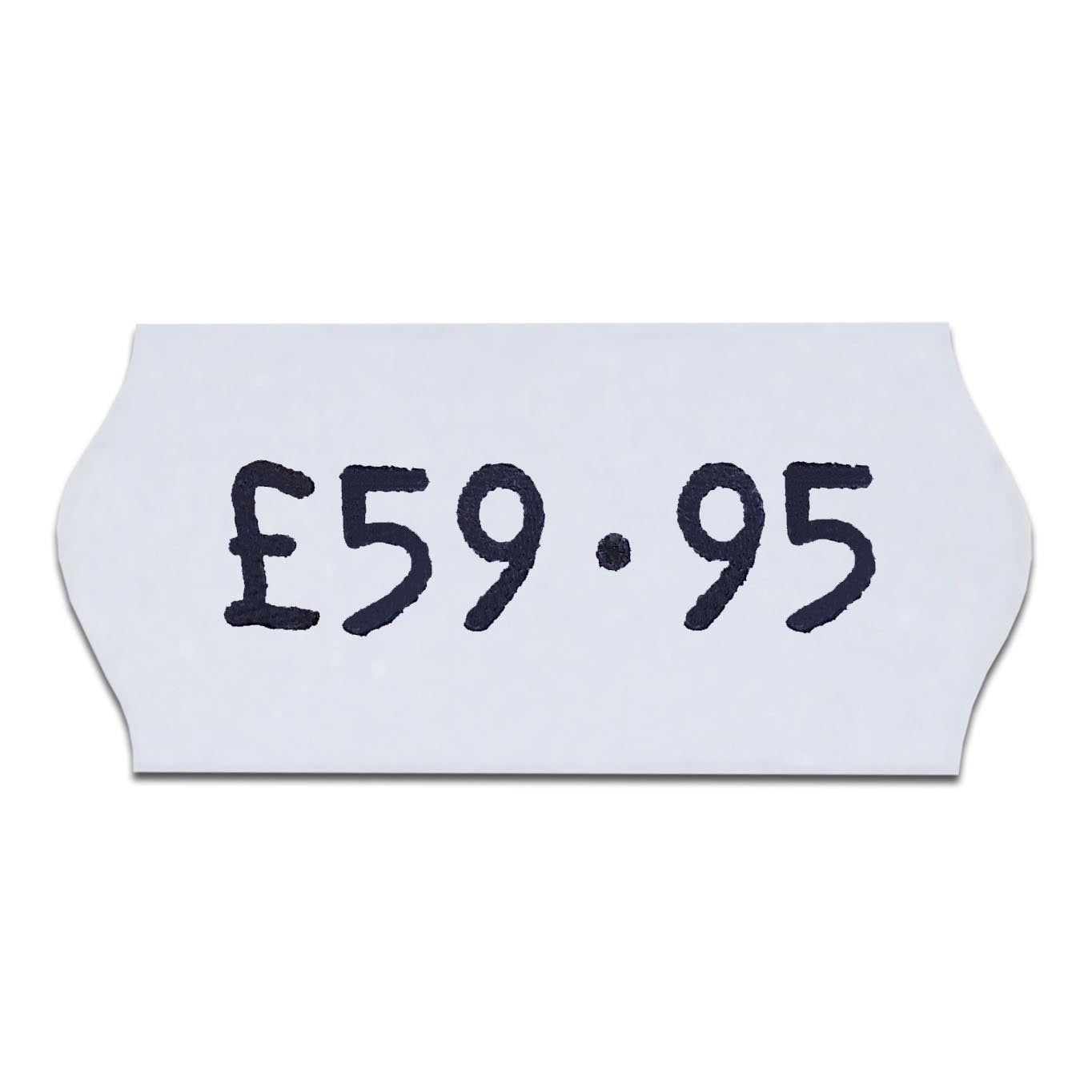 26 x 12mm White CT4 Permanent - 10,000 Labels tradingmadeeasy.co.uk