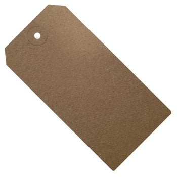 100 x Unstrung Brown Buff Card Clothing Tags 134mm x 67mm tradingmadeeasy.co.uk