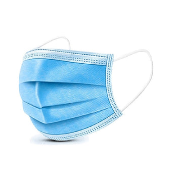 Disposable 3 Ply Non-Surgical Face Mask Blue - Box of 50 tradingmadeeasy.co.uk