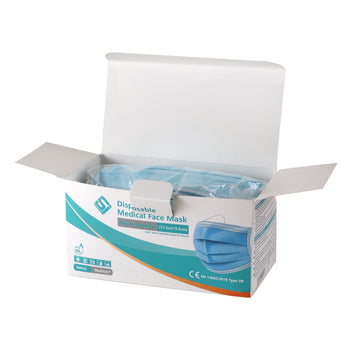 Disposable 3 Ply Surgical Face Mask Type IIR (Box of 50) tradingmadeeasy.co.uk