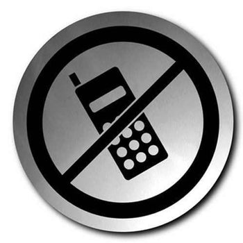 No Mobile Phones Sign  (Stainless Steel) tradingmadeeasy.co.uk