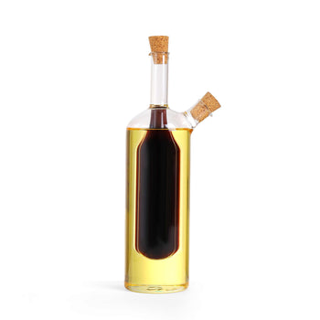 Olive Oil and Vinegar Dual Glass Dispenser Bottle (VB12) tradingmadeeasy.co.uk