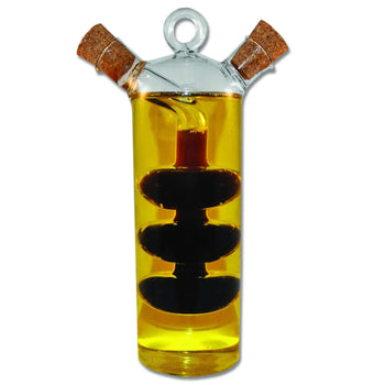 Olive Oil and Vinegar Dual Glass Dispenser Bottle (VB6) tradingmadeeasy.co.uk