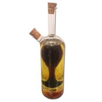 Olive Oil and Vinegar Dual Glass Dispenser Bottle (VB8) tradingmadeeasy.co.uk