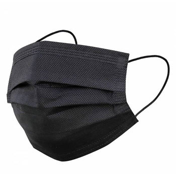 3 Ply Disposable Non-Surgical Face Mask Black (Pack of 10) tradingmadeeasy.co.uk