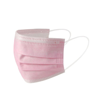 3 Ply Disposable Non-Surgical Face Mask Pink (Pack of 10) tradingmadeeasy.co.uk