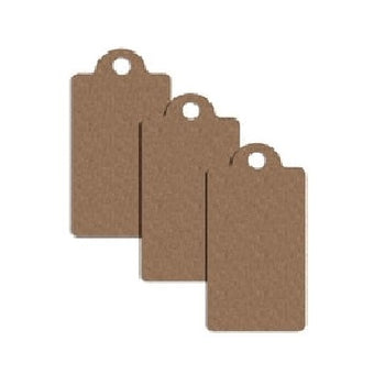 100 x Unstrung Plain Brown Card Clothing Tags 40mm x 19mm tradingmadeeasy.co.uk