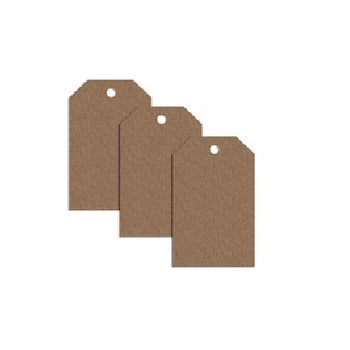 100 x Unstrung Plain Brown Card Clothing Tags 50mm x 30mm tradingmadeeasy.co.uk