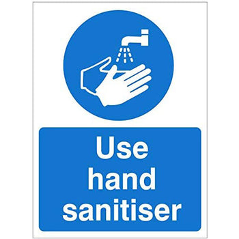 Use Hand Sanitiser Plastic Sign (BS23) tradingmadeeasy.co.uk